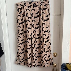 A New Day Beige and Black wide leg pants